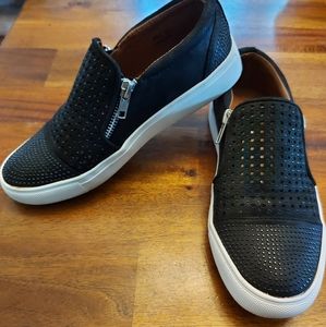 Black rhinestone shoes